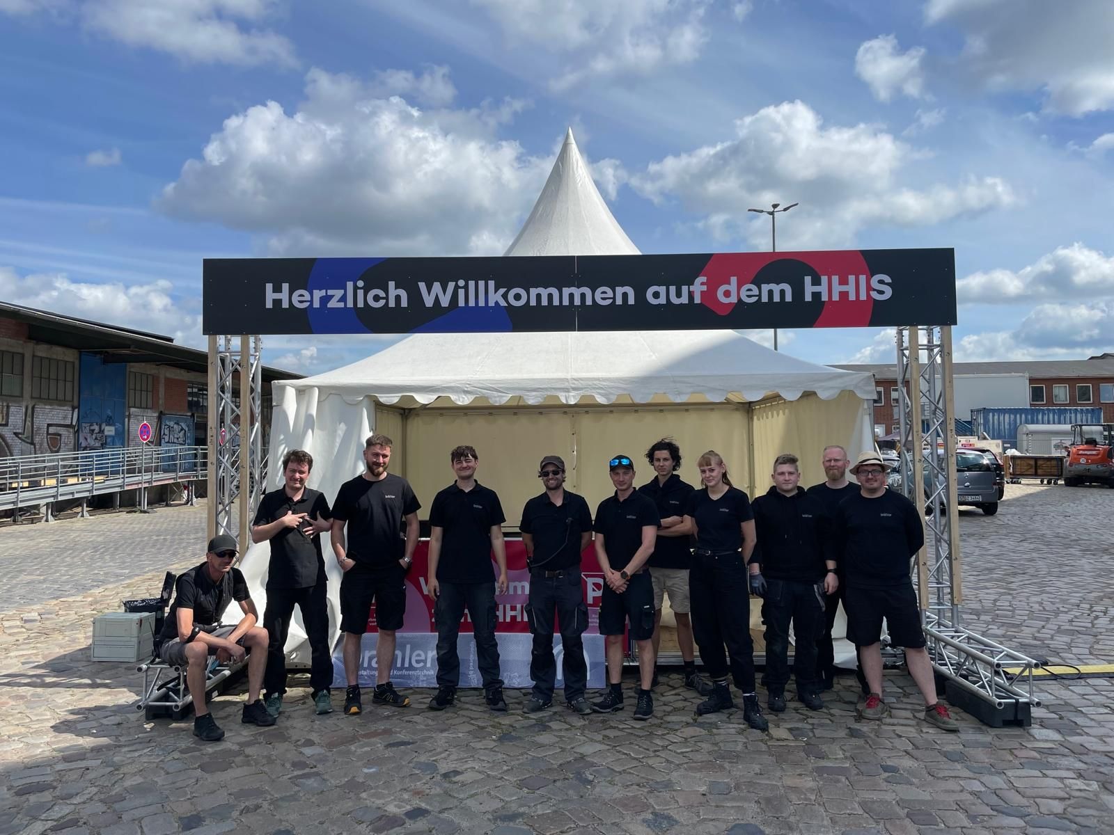 Brähler, Hamburg, HHIS, Hamburg Innovation Summit, Teamarbeit, Standortübergreifende Zusammenarbeit, Technische Veranstaltung, Aufbau