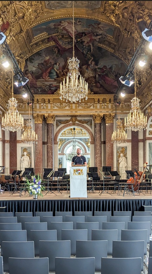Schloss Herrenchiemsee, Brähler Konferenztechnik, Politische Konferenztechnik, Edi Rama, Rednerpult
