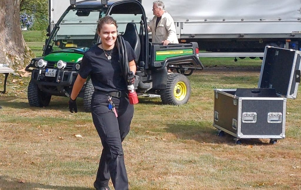 Veranstaltungstechnik, Aufbau, Brähler, Schloss Lembeck, FineArts Kunstmarkt, Strom