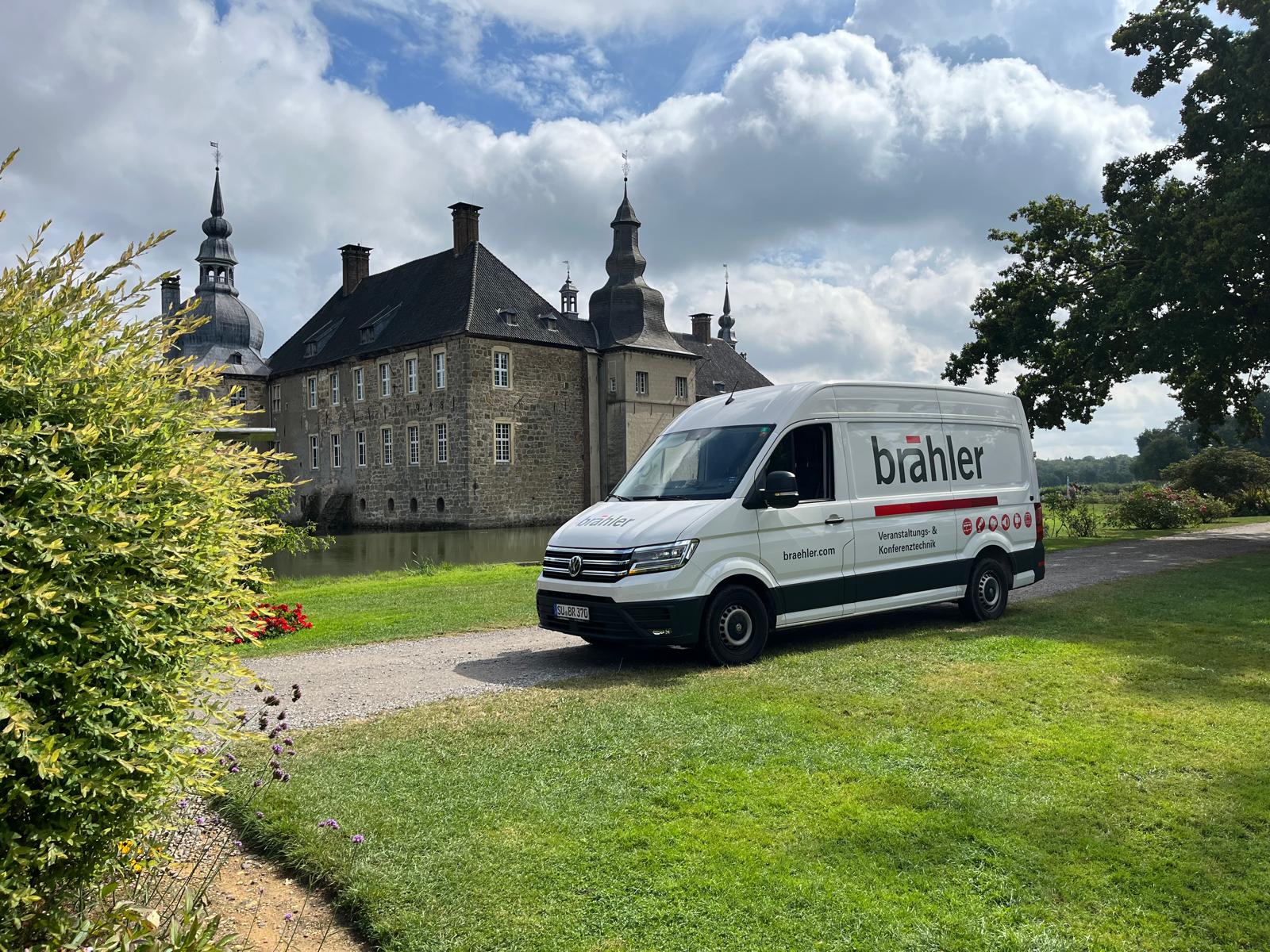 Veranstaltungstechnik, Sprinter, Brähler, Schloss Lembeck, FineArts Kunstmarkt, Strom