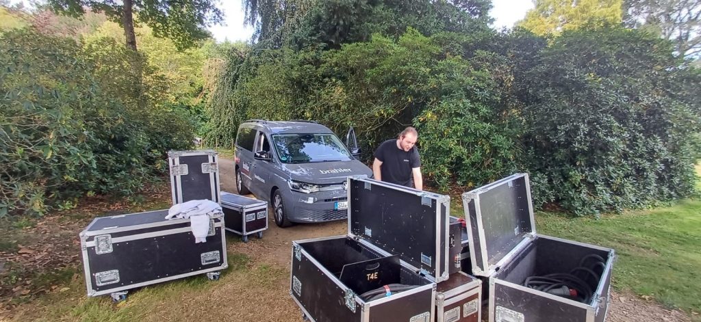 Veranstaltungstechnik, Transport, Brähler, Schloss Lembeck, FineArts Kunstmarkt, Strom